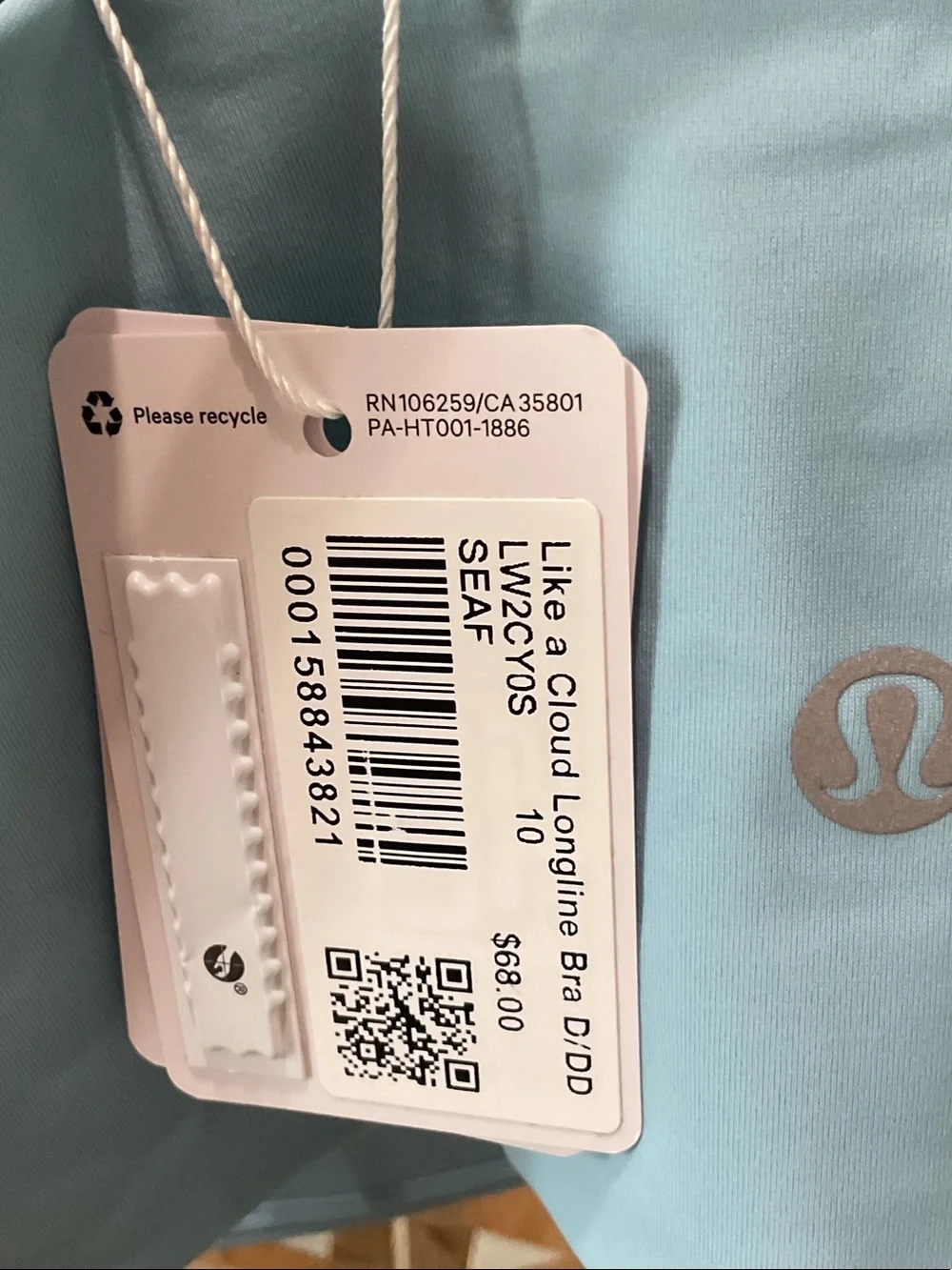 lululemon athletica Like a Cloud Longline Bra SEAF 10 D/DD